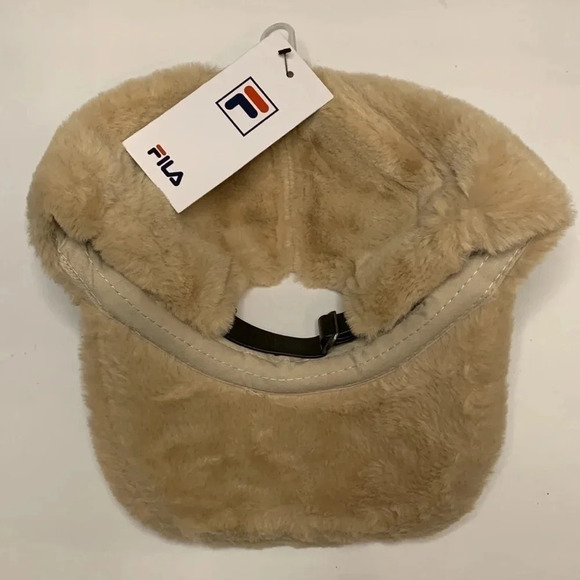 FILA Baseball Cap Faux Fur New - Picture 4 of 9